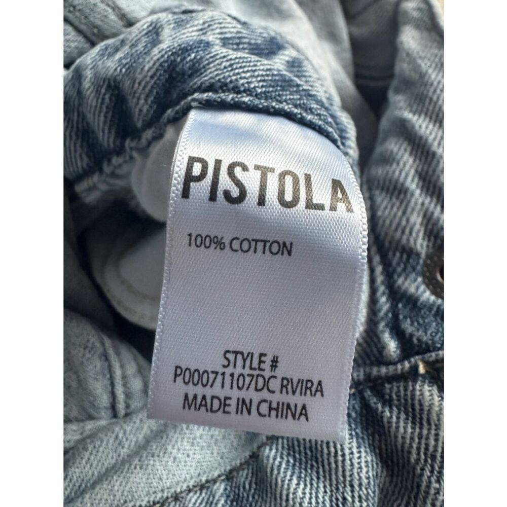 Pistola Women's Amira Midi 100% Cotton Jean Dress in Riviera Size XS - Picture 9 of 11